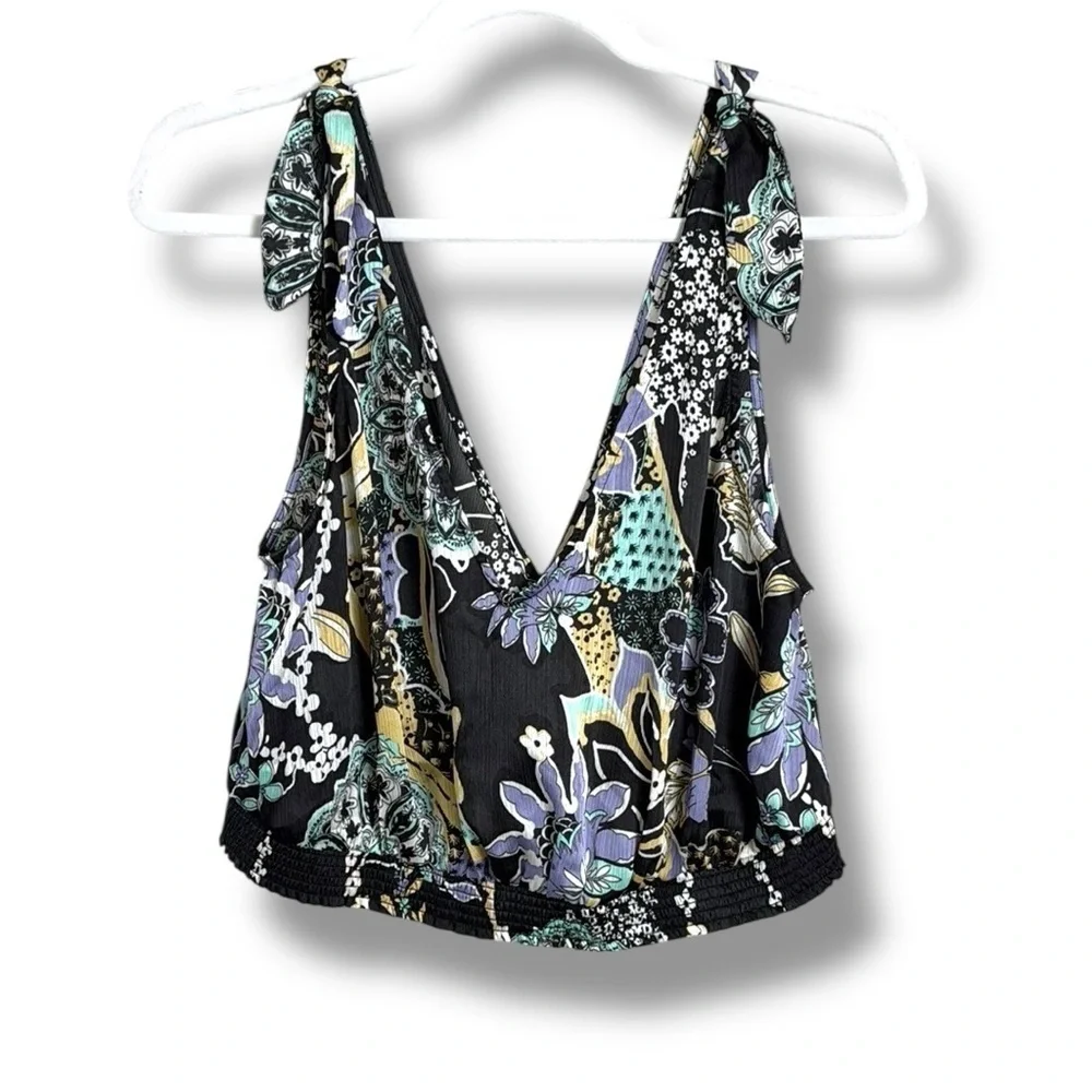 Intimately Free People Weekend in Montauk Cropped Tank Size Large Festival Vacay